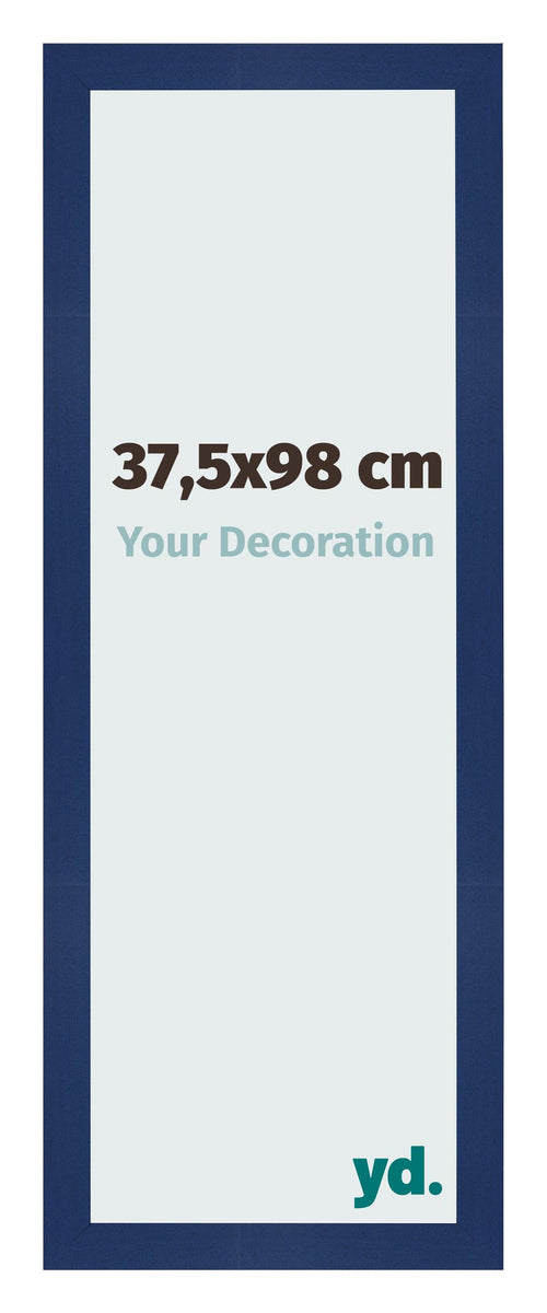 Cornice 37 5x98cm Blu Scuro Spazzato MDF Bologna Davanti Dimensione | Yourdecoration.it