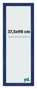 Cornice 37 5x98cm Blu Scuro Spazzato MDF Bologna Davanti Dimensione | Yourdecoration.it