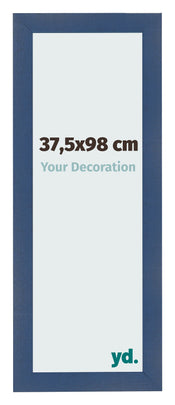 Cornice 37 5x98cm Blu Scuro Spazzato MDF Pisa Davanti Dimensione | Yourdecoration.it