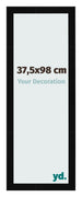 Cornice 37 5x98cm Nero Lucente MDF Bologna Davanti Dimensione | Yourdecoration.it