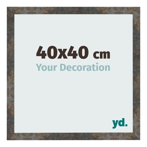 Cornice 40x40 cm Metallo Ossidato MDF Bologna Davanti Dimensione | Yourdecoration.it