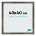 Cornice 40x40 cm Metallo Ossidato MDF Bologna Davanti Dimensione | Yourdecoration.it