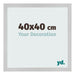 Cornice 40x40cm Acciaio Inox MDF Bologna Davanti Dimensione | Yourdecoration.it