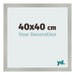 Cornice 40x40cm Argento Opaco MDF Bologna Davanti Dimensione | Yourdecoration.it