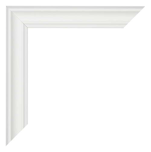 Cornice 40x40cm Bianco Spazzato MDF Lazio Dettaglio Angolo | Yourdecoration.it
