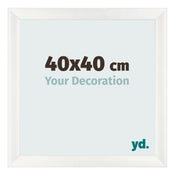 Cornice 40x40cm Bianco Vintage MDF Pisa Davanti Dimensione | Yourdecoration.it