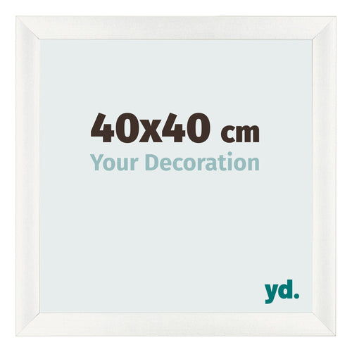 Cornice 40x40cm Bianco Vintage MDF Pisa Davanti Dimensione | Yourdecoration.it