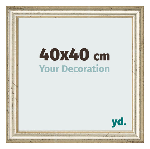 Cornice 40x40cm Lucentezza Metallica MDF Lazio Davanti Dimensione | Yourdecoration.it