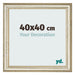 Cornice 40x40cm Lucentezza Metallica MDF Lazio Davanti Dimensione | Yourdecoration.it