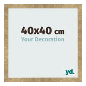 Cornice 40x40cm Oro Antico MDF Bologna Davanti Dimensione | Yourdecoration.it