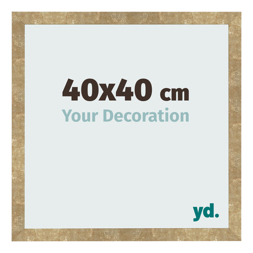 Cornice 40x40cm Oro Antico MDF Bologna Davanti Dimensione | Yourdecoration.it