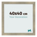 Cornice 40x40cm Oro Vintage MDF Pisa Davanti Dimensione | Yourdecoration.it