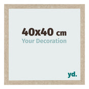 Cornice 40x40cm Rovere MDF Bologna Davanti Dimensione | Yourdecoration.it