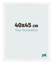 Cornice 40x45 cm Bianco Lucente MDF Bologna Davanti Dimensione | Yourdecoration.it