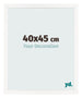 Cornice 40x45 cm Bianco Lucente MDF Bologna Davanti Dimensione | Yourdecoration.it