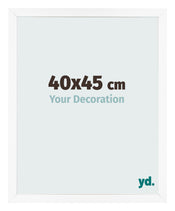 Cornice 40x45 cm Bianco Opaco MDF Bologna Davanti Dimensione | Yourdecoration.it