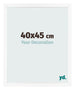 Cornice 40x45 cm Bianco Opaco MDF Bologna Davanti Dimensione | Yourdecoration.it