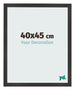 Cornice 40x45 cm Nero Opaco MDF Bologna Davanti Dimensione | Yourdecoration.it