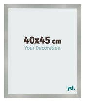 Cornice 40x45cm Alluminio Spazzolato MDF Bologna Davanti Dimensione | Yourdecoration.it