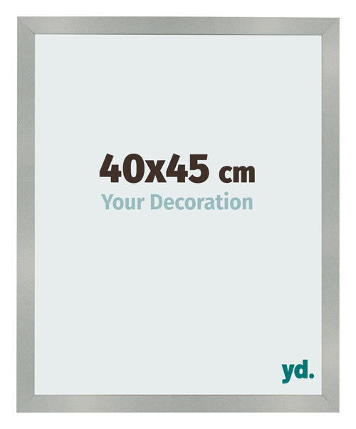 Cornice 40x45cm Alluminio Spazzolato MDF Bologna Davanti Dimensione | Yourdecoration.it