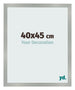 Cornice 40x45cm Alluminio Spazzolato MDF Bologna Davanti Dimensione | Yourdecoration.it