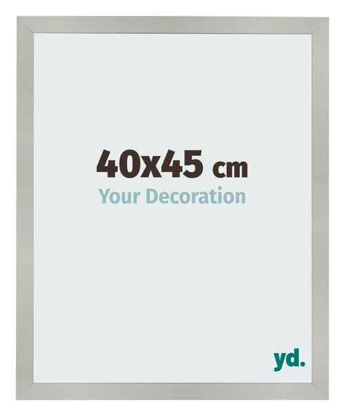 Cornice 40x45cm Argento Opaco MDF Bologna Davanti Dimensione | Yourdecoration.it