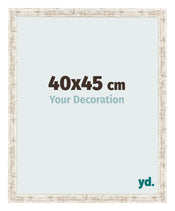 Cornice 40x45cm Bianco Vintage MDF Bologna Davanti Dimensione | Yourdecoration.it