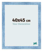 Cornice 40x45cm Blu Acceso Spazzato MDF Pisa Davanti Dimensione | Yourdecoration.it