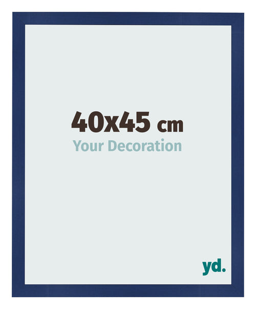 Cornice 40x45cm Blu Scuro Spazzato MDF Bologna Davanti Dimensione | Yourdecoration.it