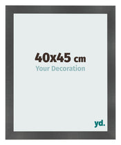 Cornice 40x45cm Nero Argento Lucido MDF Pisa Davanti Dimensione | Yourdecoration.it