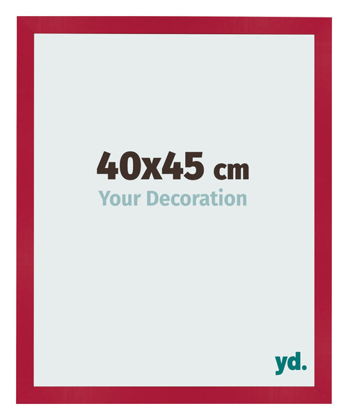Cornice 40x45cm Rosso MDF Bologna Davanti Dimensione | Yourdecoration.it