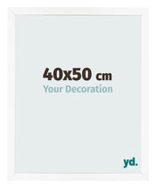 Cornice 40x50 cm Bianco Opaco MDF Bologna Davanti Dimensione | Yourdecoration.it