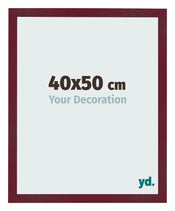 Cornice 40x50 cm Vino Rosso Spazzato MDF Bologna Davanti Dimensione | Yourdecoration.it