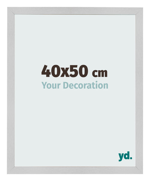 Cornice 40x50cm Acciaio Inox MDF Bologna Davanti Dimensione | Yourdecoration.it