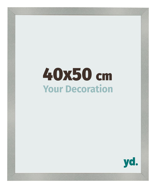 Cornice 40x50cm Alluminio Spazzolato MDF Bologna Davanti Dimensione | Yourdecoration.it