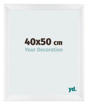 Cornice 40x50cm Bianco Vintage MDF Pisa Davanti Dimensione | Yourdecoration.it