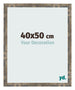 Cornice 40x50cm Blu Oro Fondente MDF Bologna Davanti Dimensione | Yourdecoration.it