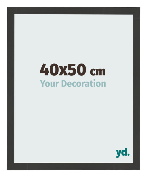Cornice 40x50cm Grana Di Legno Nero MDF Bologna Davanti Dimensione | Yourdecoration.it