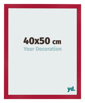 Cornice 40x50cm Rosso MDF Bologna Davanti Dimensione | Yourdecoration.it