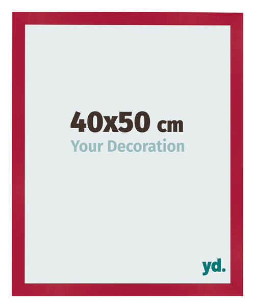 Cornice 40x50cm Rosso MDF Bologna Davanti Dimensione | Yourdecoration.it