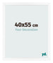 Cornice 40x55 cm Bianco Opaco MDF Bologna Davanti Dimensione | Yourdecoration.it