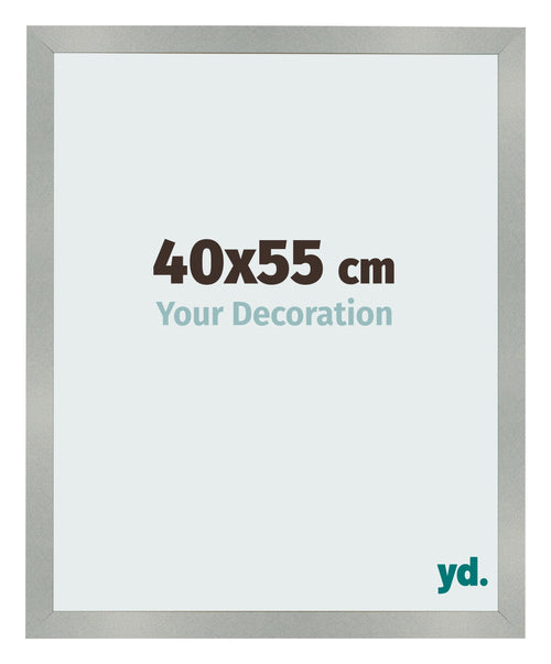 Cornice 40x55cm Alluminio Spazzolato MDF Bologna Davanti Dimensione | Yourdecoration.it