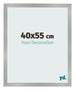 Cornice 40x55cm Alluminio Spazzolato MDF Bologna Davanti Dimensione | Yourdecoration.it