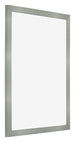 Cornice 40x55cm Alluminio Spazzolato MDF Bologna Davanti Obliquo | Yourdecoration.it