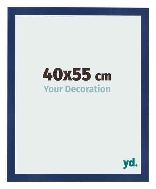 Cornice 40x55cm Blu Scuro Spazzato MDF Bologna Davanti Dimensione | Yourdecoration.it