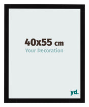 Cornice 40x55cm Nero Lucente MDF Bologna Davanti Dimensione | Yourdecoration.it