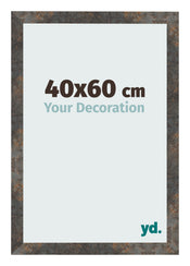 Cornice 40x60 cm Metallo Ossidato MDF Bologna Davanti Dimensione | Yourdecoration.it