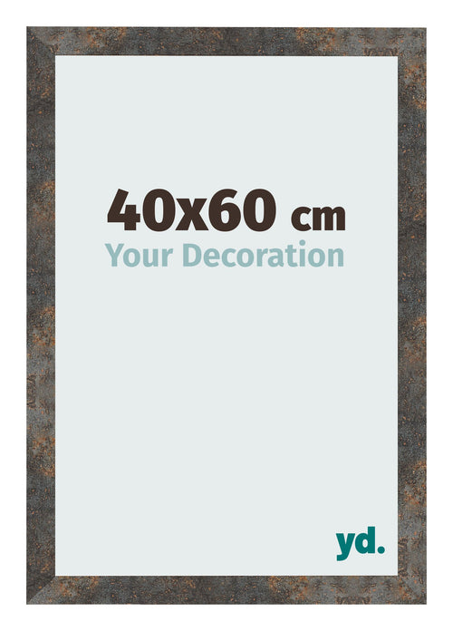 Cornice 40x60 cm Metallo Ossidato MDF Bologna Davanti Dimensione | Yourdecoration.it