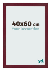 Cornice 40x60 cm Vino Rosso Spazzato MDF Bologna Davanti Dimensione | Yourdecoration.it