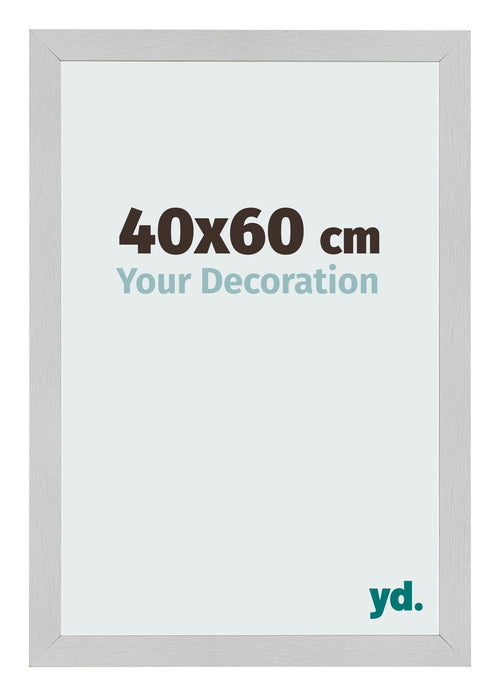 Cornice 40x60cm Acciaio Inox MDF Bologna Davanti Dimensione | Yourdecoration.it